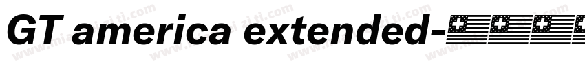 GT america extended字体转换